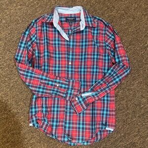 American Eagle Men’s Plaid Button Down Shirt - XS